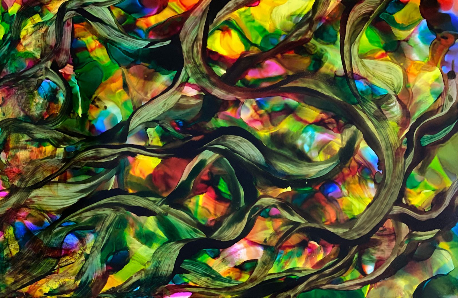 Alcohol ink painting by Bryant Small