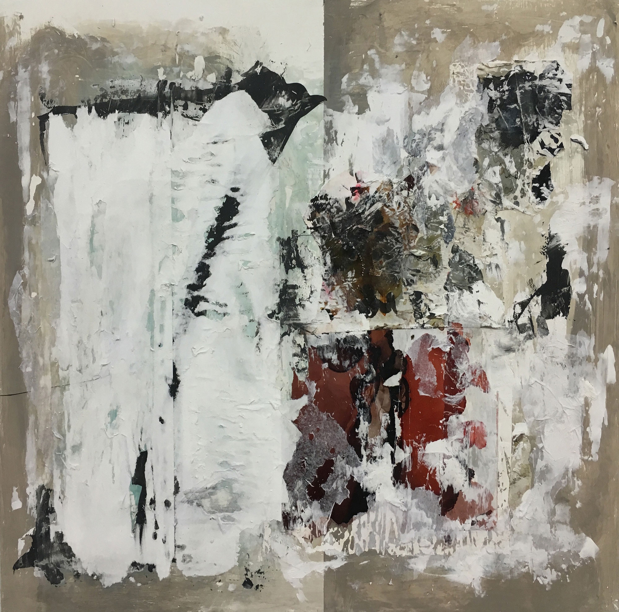 Lisa DiClerico, Beneath, 2016. Painting of New York City details.